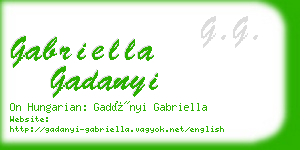 gabriella gadanyi business card